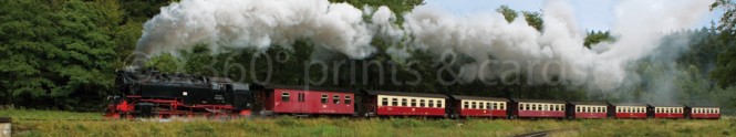 Panoramapostkarte Schmalspurbahn 