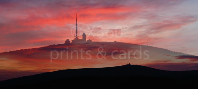 XL-Postkarte Brocken Morgen 