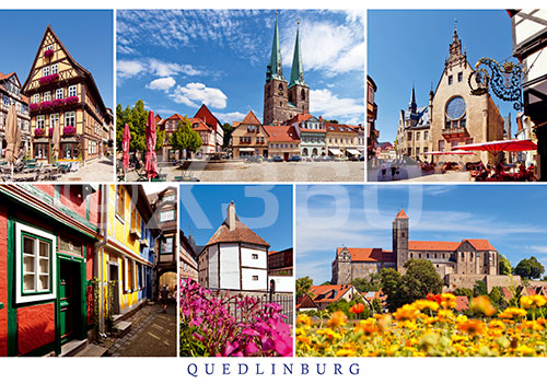 Postkarte Quedlinburg 