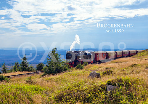 Postkarte Brockenbahn 