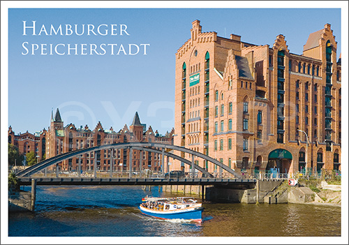 Postkarte Hamburger Speicherstadt 