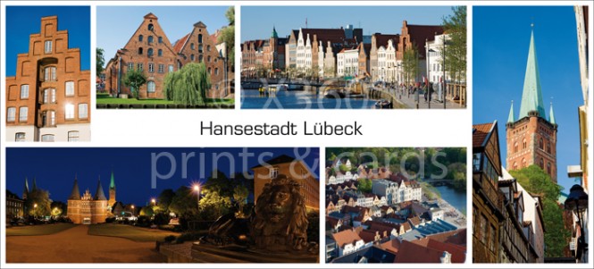 XL-Postkarte Lübeck Impressionen 