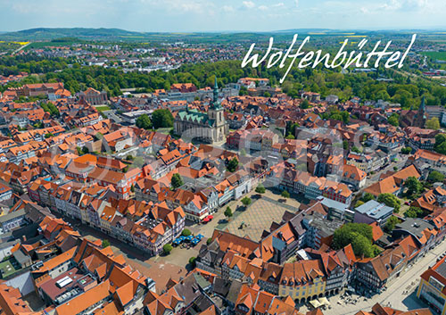 Kühlschrankmagnet Wolfenbüttel Luftbild 