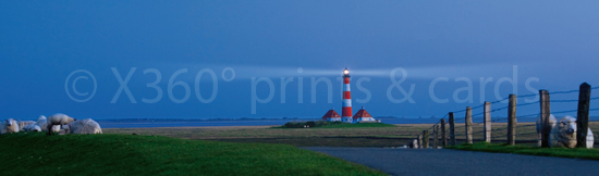 Lesezeichen Westerhever Nacht 