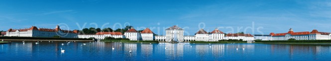 Panoramapostkarte München Nymphenburg 