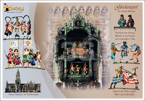 Postkarte Glockenspiel 