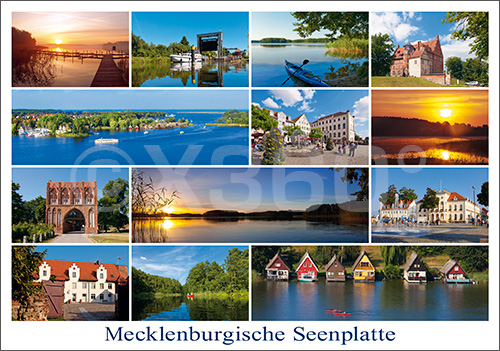 Postkarte Seenplatte 