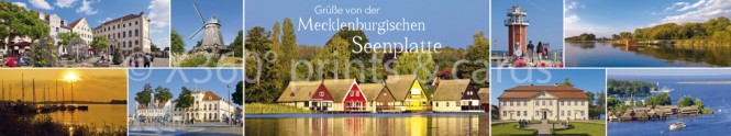 Panoramapostkarte Mecklenburgische Seenplatte 