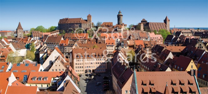 XL-Postkarte Nürnberg Burg 