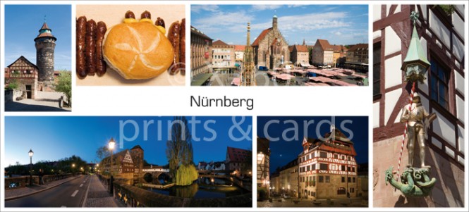XL-Postkarte Nürnberg Impressionen 2 