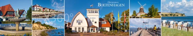 Panoramapostkarte Ostseebad Boltenhagen 