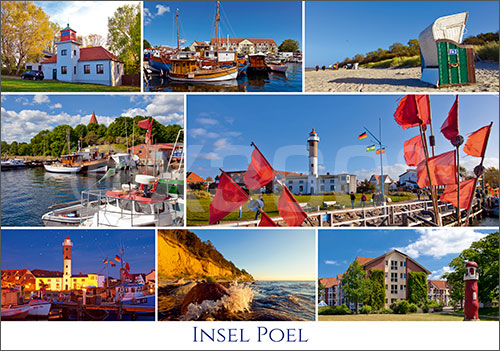 Postkarte Insel Poel Mischkarte 