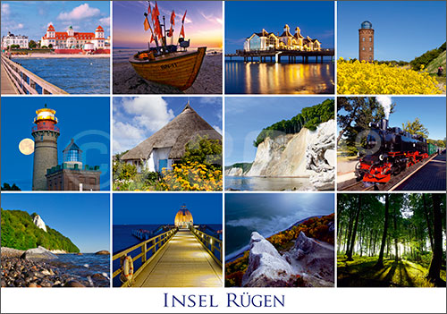 Postkarte Insel Rügen 