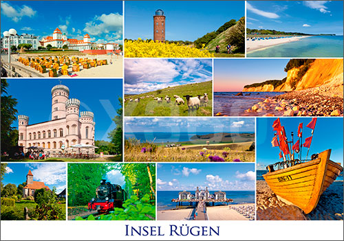 Postkarte Insel Rügen 