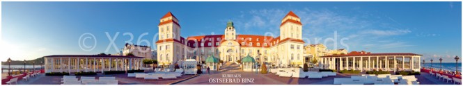 Panoramapostkarte Kurhaus Binz 