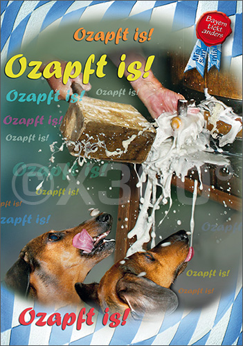 Postkarte Ozapft is 