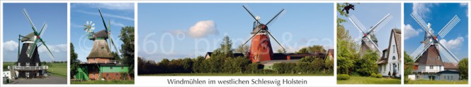 Panoramapostkarte SH-Windmühlen-westlich 