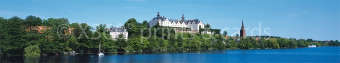 Panoramapostkarte Plöner Schloss 