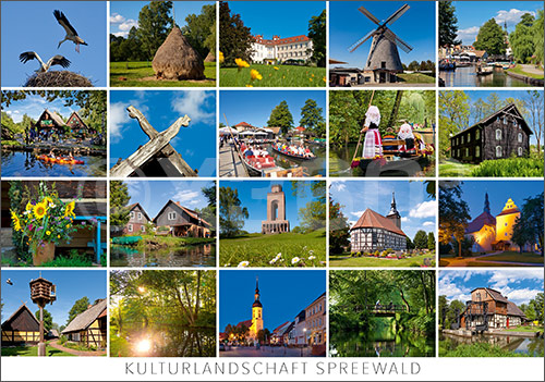 Postkarte Kulturlandschaft Spreewald 