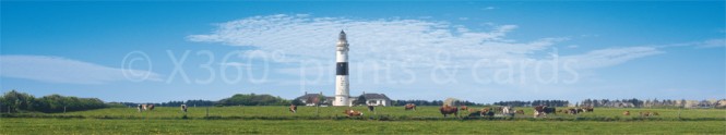 Panoramapostkarte Kampen Leuchtturm 