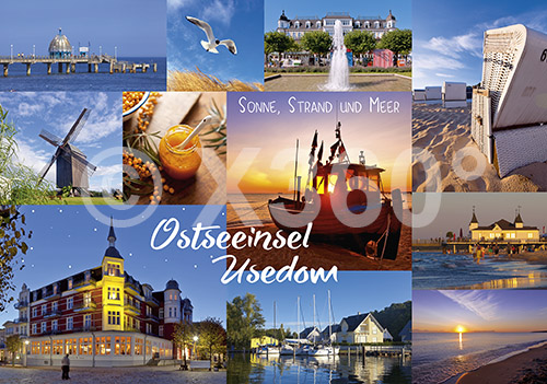 Postkarte Ostseeinsel Usedom 