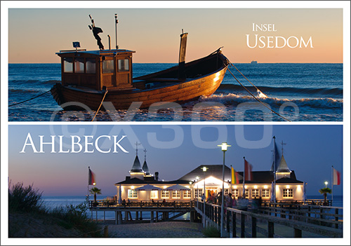 Postkarte Insel Usedom / Ahlbeck 