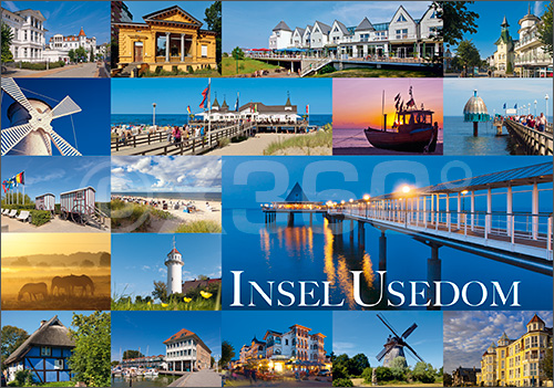 Postkarte Insel Usedom 