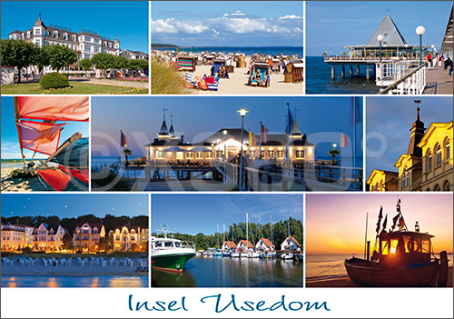 Postkarte Insel Usedom 