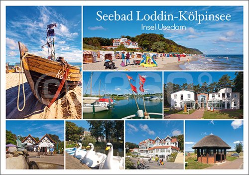 Postkarte Seebad Loddin-Kölpinsee 