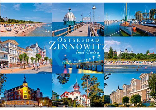 Postkarte Mischkarte Zinnowitz 