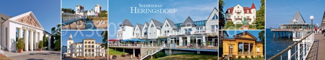 Panoramapostkarte Seeheilbad Heringsdorf 