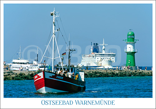 Postkarte Ostseebad Warnemünde 