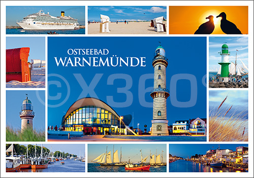 Postkarte Ostseebad Warnemünde 