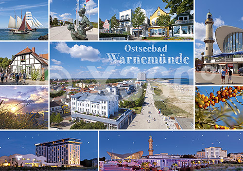 Postkarte Ostseebad Warnemünde 