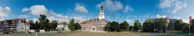 Panoramapostkarte Wolfenbüttel Schlossplatz 