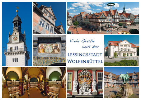 Postkarte WF Viele Grüße aus der Lessingstadt 2 